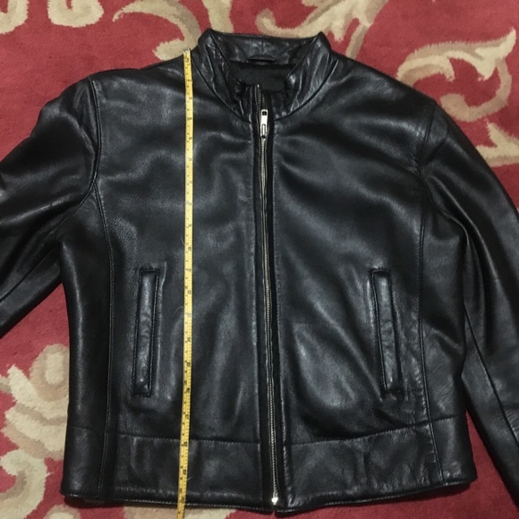 Ambition New York moto leather jacket. Zip closure - Picture 3 of 16